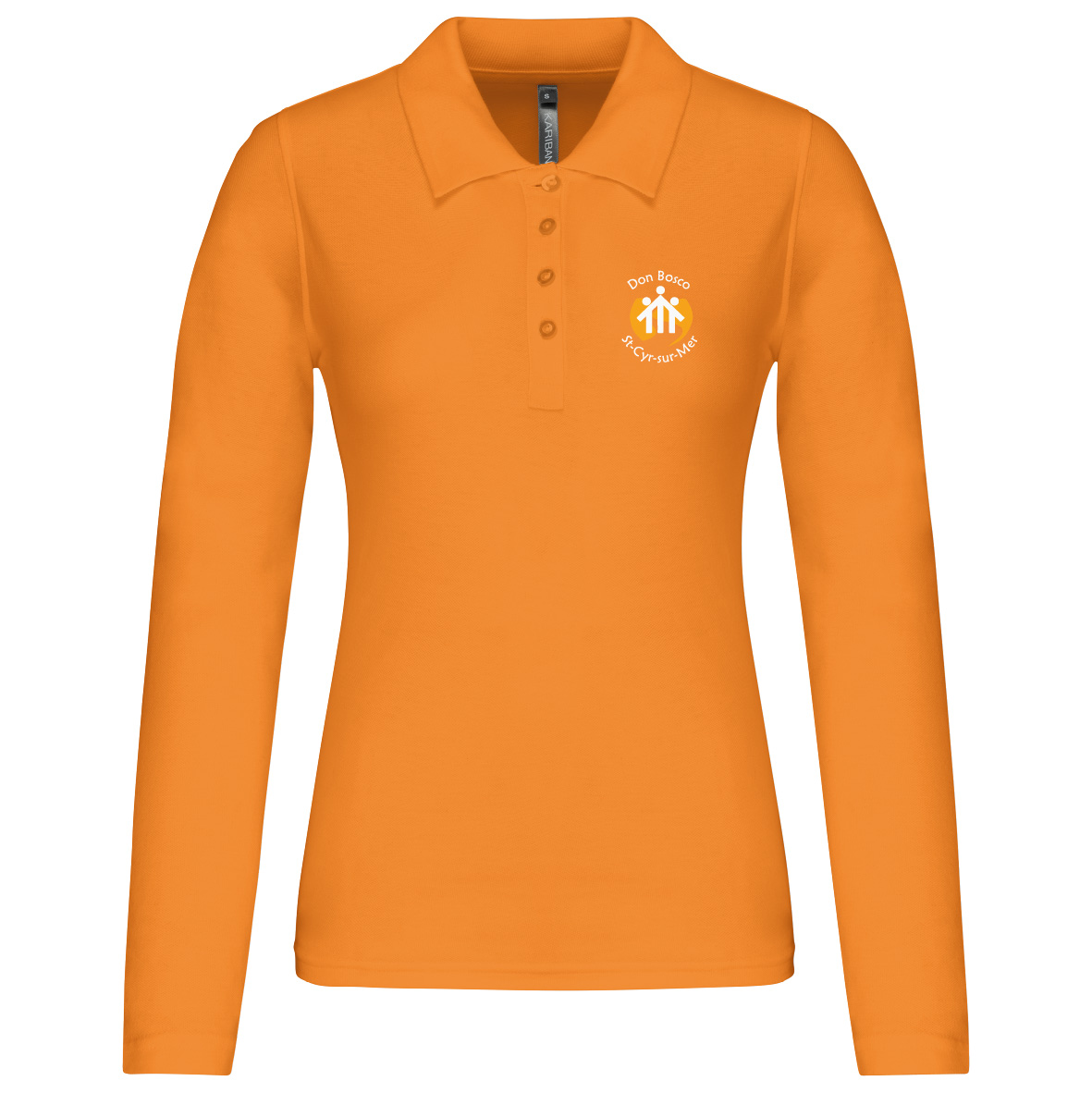 POLO MANCHES LONGUES FEMME DON BOSCO ORANGE