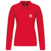POLO MANCHES LONGUES FEMME DON BOSCO ROUGE