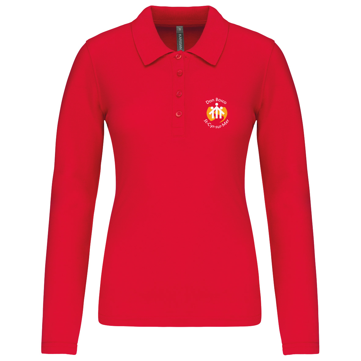 POLO MANCHES LONGUES FEMME DON BOSCO ROUGE