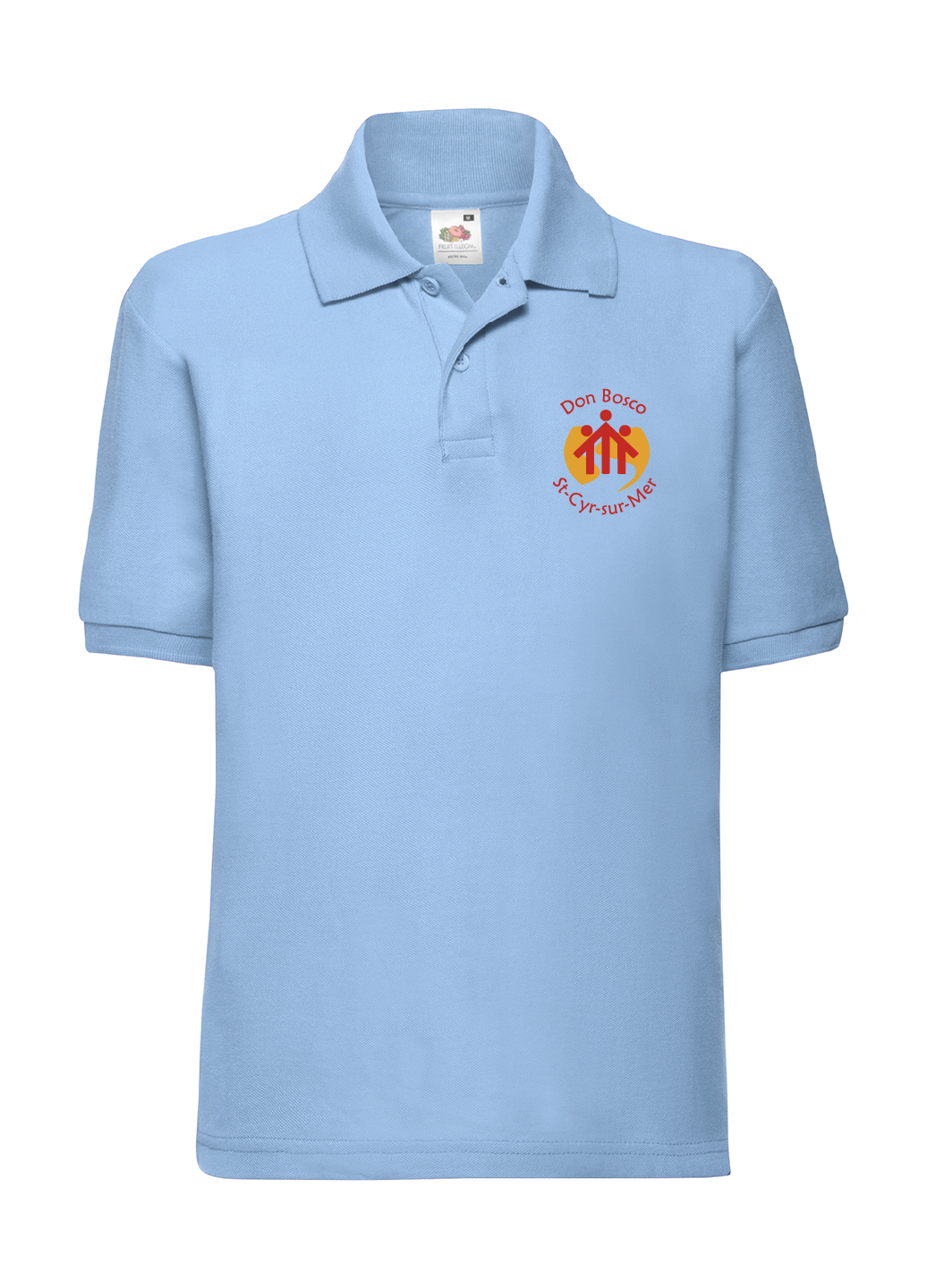 Polo bleu ciel Manches Courtes Enfant Don Bosco