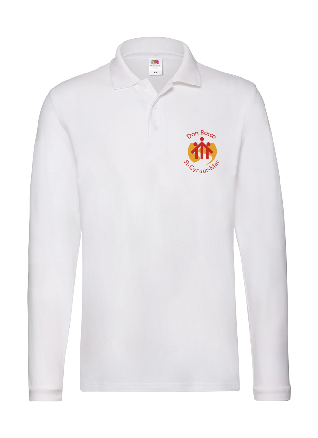 Polo Blanc Manches Longues Adulte Don Bosco