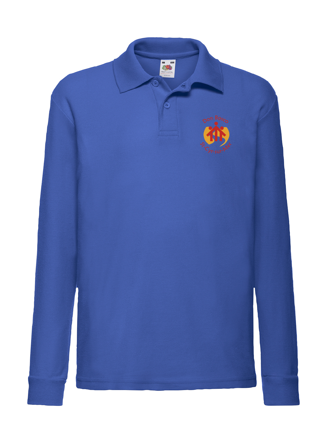 Polo royal bleu Manches longues Enfant Don Bosco
