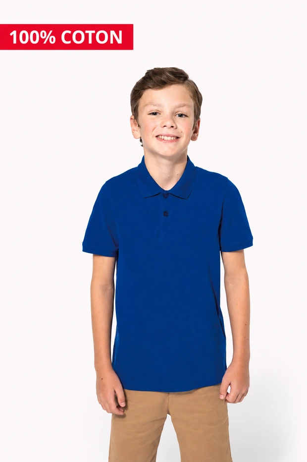 Polo enfant manches courtes Don Bosco 100% coton