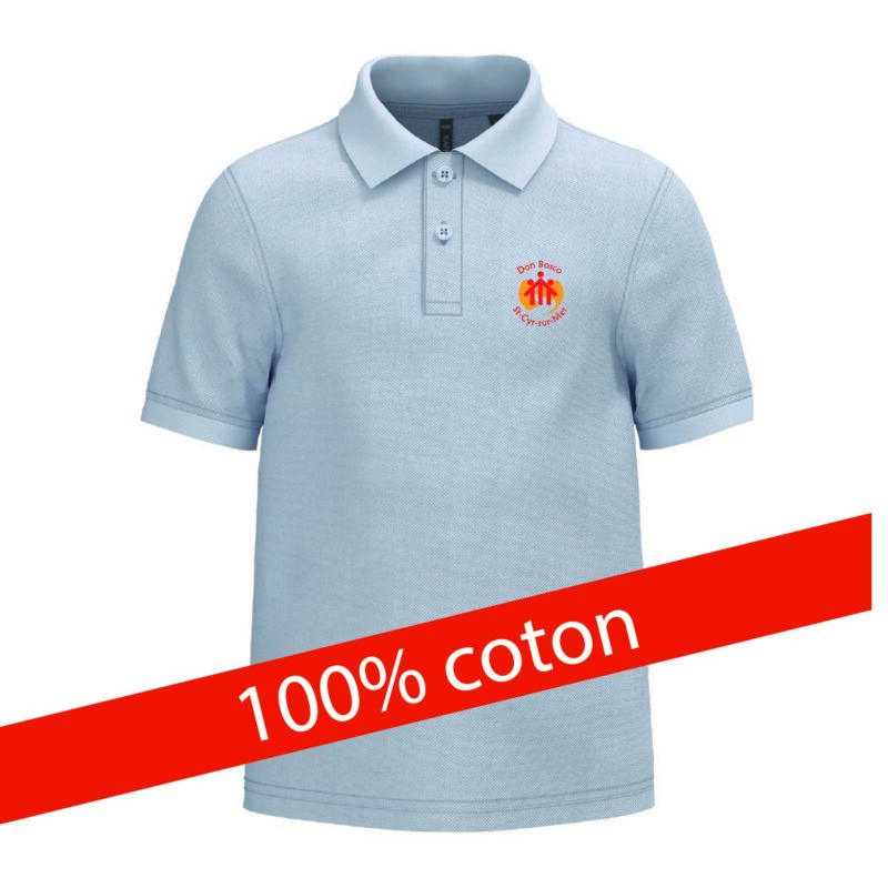 Polo enfant manches courtes Don Bosco 100% coton