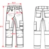 Pantalon de travail performance recyclé homme - Thumbnail Image 4