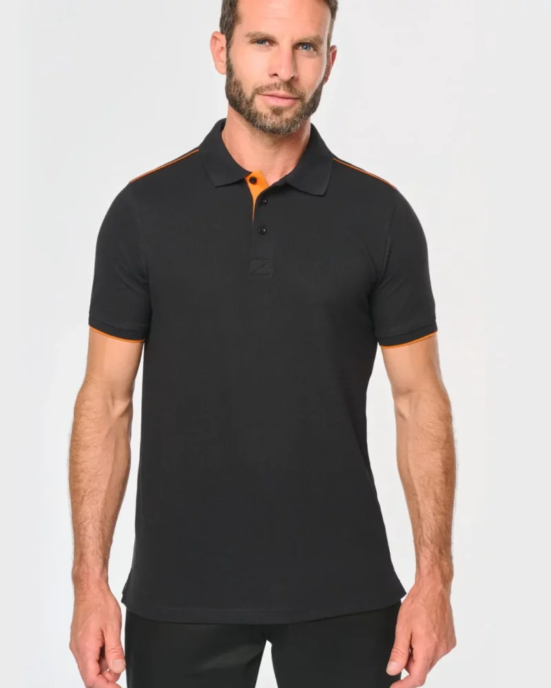 Polo Day To Day contrasté manches courtes homme