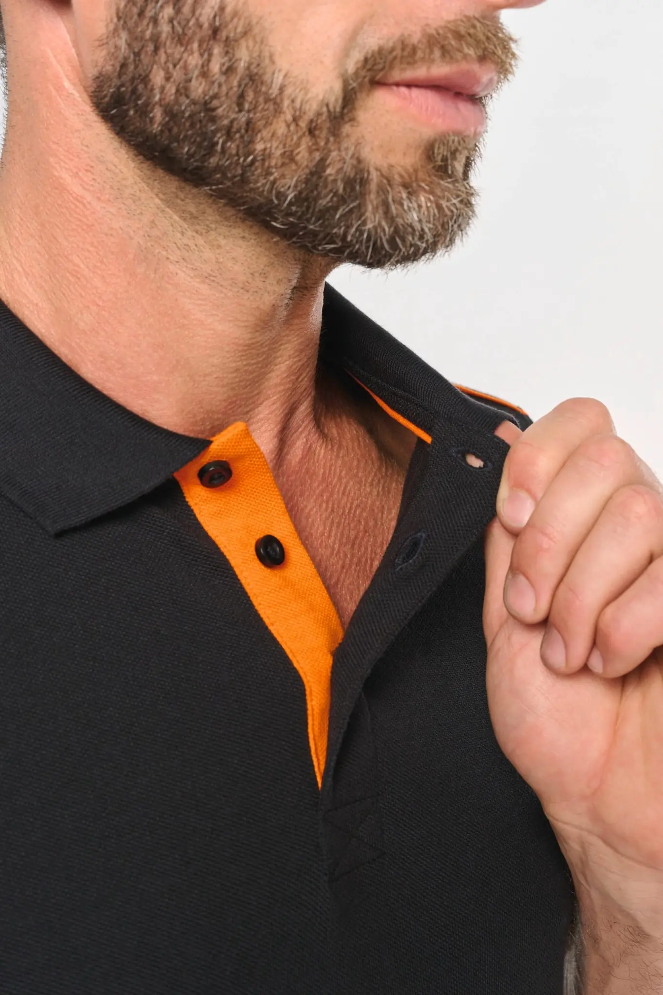 Polo Day To Day contrasté manches courtes homme – Image 3
