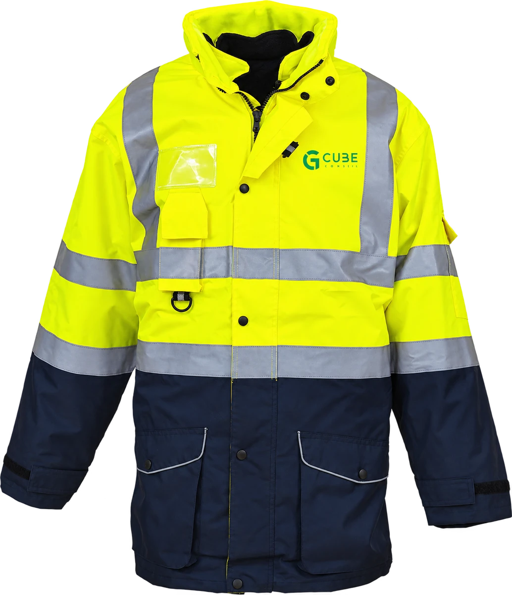 Parka de sécurité haute visibilté 7 en 1 G-cube. – Image 2