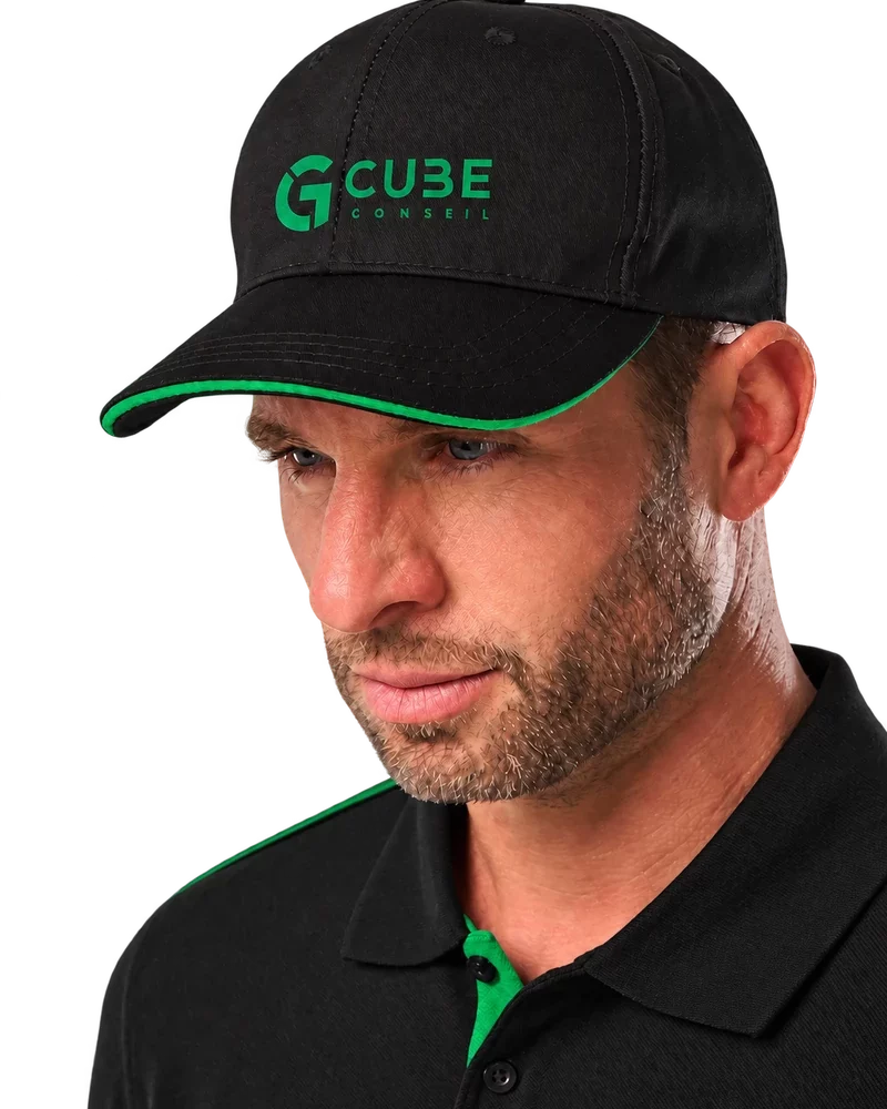 Casquette sandwich contrasté 6 panneaux G-Cube